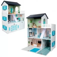 Кукольный домик BabyToys MD 0748 деревянный 3 этажа Кукольный домик BabyToys MD 0748 деревянный 3 этажа