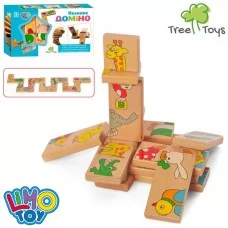Деревянное домино с животными BabyToys MD 2146