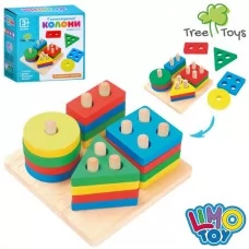 Деревянная игрушка Геометрика MD 0818 16 фигур, в кор-ке Деревянная игрушка Геометрика MD 0818 16 фигур, в кор-ке