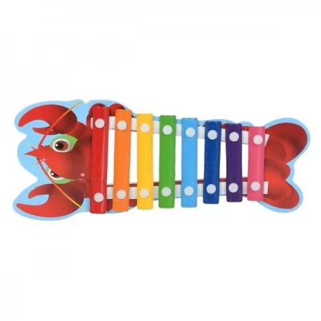 Дитячий ксилофон BabyToys MD 0763 дерев'яний 8 тонів Дитячий ксилофон BabyToys MD 0763 дерев'яний 8 тонів