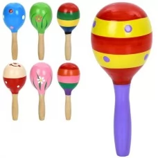 Деревянная игрушка Маракас MD 0361 12,5-5-5см, микс видов, в пакете Деревянная игрушка Маракас MD 0361 12,5-5-5см, микс видов, в пакете