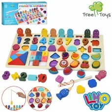Деревянная развивающая доска Tree Toys MD 1369 с магнитной рыбалкой