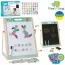 Деревянная игрушка Мольберт MD 1380 34-23-в44см, доска двухсторонняя (для рисования мелом/маркером-магнитная), магнитные фигуры, украинский алфавит, цифры, математические знаки, маркер, мел (цветная, 4шт), губка, в кор-ке