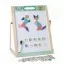 Деревянная игрушка Мольберт MD 1380 34-23-в44см, доска двухсторонняя (для рисования мелом/маркером-магнитная), магнитные фигуры, украинский алфавит, цифры, математические знаки, маркер, мел (цветная, 4шт), губка, в кор-ке