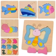 Деревянные пазлы BabyToys MD 0740 микс видов Деревянные пазлы BabyToys MD 0740 микс видов