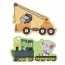 Дерев'яні пазли BabyToys MD 0765 транспорт тварини