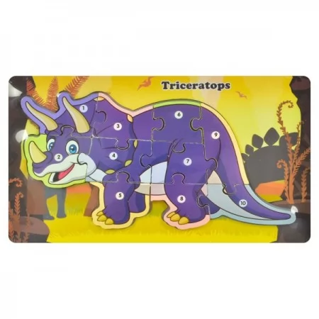 Дерев'яні пазли BabyToys MD 1924, 12 видів, від 2 років Дерев'яні пазли BabyToys MD 1924, 12 видів, від 2 років