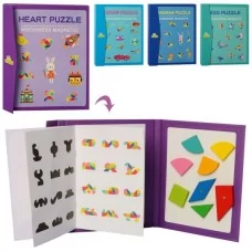 Деревянные магнитные пазлы BabyToys MD 2559, 4 вида Деревянные магнитные пазлы BabyToys MD 2559, 4 вида