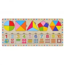 Деревянная рамка-вкладыш BabyToys MD 0870 с цифрами 1-10 Деревянная рамка-вкладыш BabyToys MD 0870 с цифрами 1-10