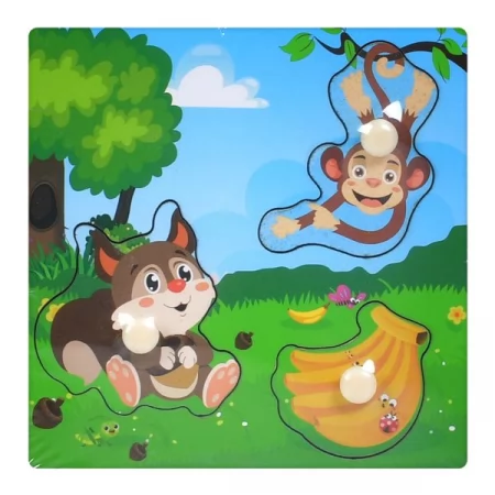 Деревянная игрушка Рамка-вкладыш MD 1349 с ручкой, микс видов, в пакете Деревянная игрушка Рамка-вкладыш MD 1349 с ручкой, микс видов, в пакете