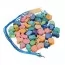 Дерев'яна шнурівка BabyToys MD 0145 овочі та фрукти Дерев'яна шнурівка BabyToys MD 0145 овочі та фрукти
