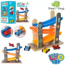 Деревянные машинки BabyToys MD 2646, 3 шт, 4 см