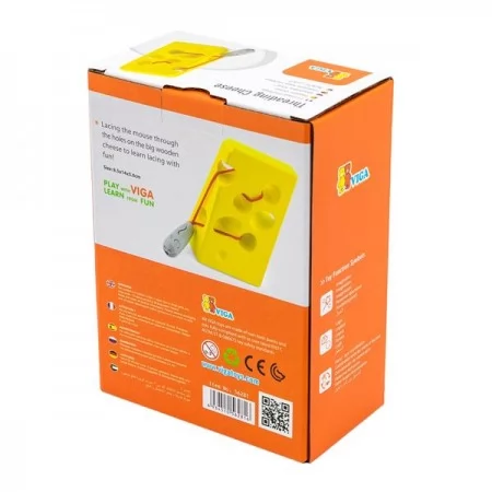 Дерев'яна шнурівка Viga Toys Сир