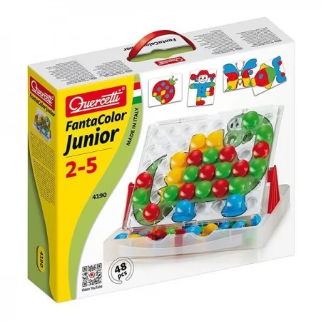 Дитяча мозаїка Quercetti Fanta color junior з дошкою-кейсом 48 ел. 4190-Q