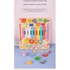 Логічна дошка BabyToys дерев'яна різнокольорова від 2 років Логічна дошка BabyToys дерев'яна різнокольорова від 2 років
