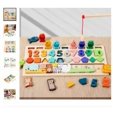 Деревянная логическая доска BabyToys магнитная с фигурами