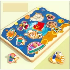 Логическая доска BabyToys деревянная развивающая игрушка