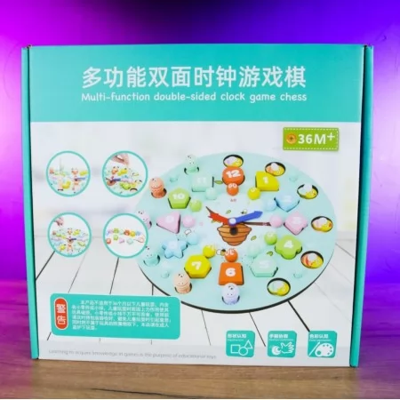 Детский сортер куб BabyToys с магнитной рыбалкой и шнуровкой