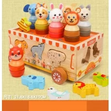 Деревянная каталка BabyToys C 75300 для детей от 2 лет