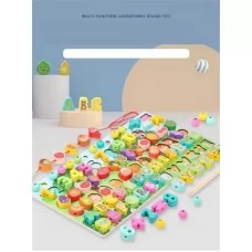Развивающая деревянная доска BabyToys сортер с буквами и цифрами Развивающая деревянная доска BabyToys сортер с буквами и цифрами