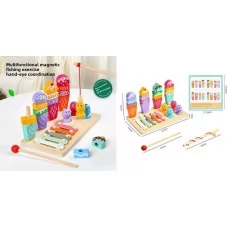 Деревянная логическая доска BabyToys C75286 разноцветная