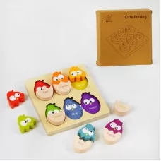 Деревянная рамка-вкладыш BabyToys C 60391 птички разноцветная