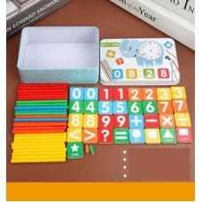 Магнітна логічна гра BabyToys з цифрами та паличками Магнітна логічна гра BabyToys з цифрами та паличками