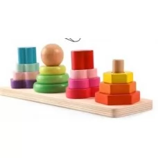 Деревянная логическая игра BabyToys с геометрическими фигурами