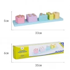 Деревянная логическая игра геометрики BabyToys С 74536