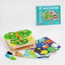 Магнитная игра BabyToys с магнитными червячками и птичкой