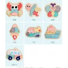 Деревянные пазлы BabyToys C 65104 микс для детей Деревянные пазлы BabyToys C 65104 микс для детей