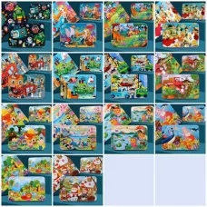 Деревянные пазлы BabyToys 100 элементов разные виды