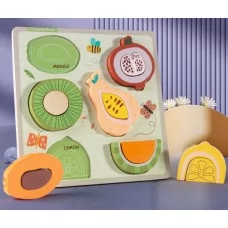 Деревянные вкладыши BabyToys С 74319 Фрукты