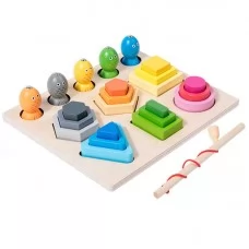 Деревянный сортер BabyToys геометрические фигуры магнит