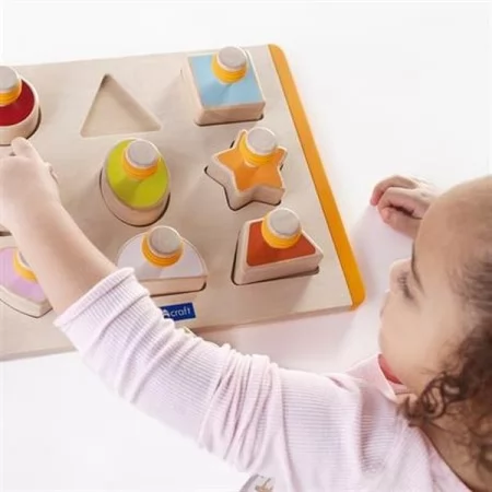 Рамка-вкладыш Guidecraft Manipulatives Формы с ручками G6742 Рамка-вкладыш Guidecraft Manipulatives Формы с ручками G6742