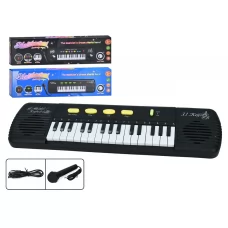 Детский синтезатор с микрофоном, 31 клавиша, 16 мелодий, USB, 2 вида 3120B-3190B