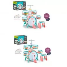 Детский барабан BabyToys M33CD со стульчиком и нотами