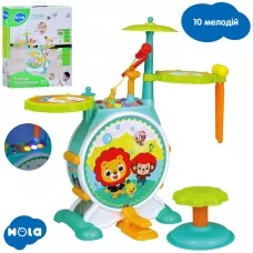 Детские барабаны Hola 3130 со светом и музыкой