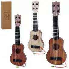 Детская гитара BabyToys 601A-3A 38см с медиатором