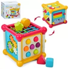 Развивающий куб BabyToys 3860 с музыкой и погремушками Развивающий куб BabyToys 3860 с музыкой и погремушками