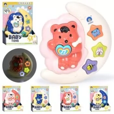 Детская игрушка мишка на луне BabyToys 988-12 музыка свет Детская игрушка мишка на луне BabyToys 988-12 музыка свет