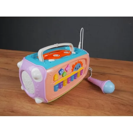 Дитяче караоке BabyToys 6621 з мікрофоном і підсвіткою