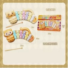 Детский ксилофон BabyToys 186-2 разноцветный 20см Детский ксилофон BabyToys 186-2 разноцветный 20см