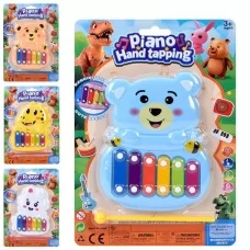 Детский ксилофон BabyToys 6 тонов с животными на листьях Детский ксилофон BabyToys 6 тонов с животными на листьях