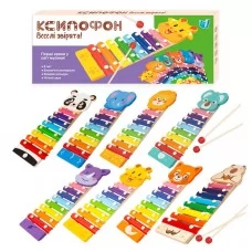 Ксилофон 35692 "WToys", “Тварини”, дерев’яний, 8 нот, молоточки, в коробці, ВИДАЄТЬСЯ ТІЛЬКИ МІКС ВИДІВ Ксилофон 35692 "WToys", “Тварини”, дерев’яний, 8 нот, молоточки, в коробці, ВИДАЄТЬСЯ ТІЛЬКИ МІКС ВИДІВ