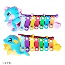 Ксилофон детский BabyToys 8830 дельфин пластиковый 21см Ксилофон детский BabyToys 8830 дельфин пластиковый 21см