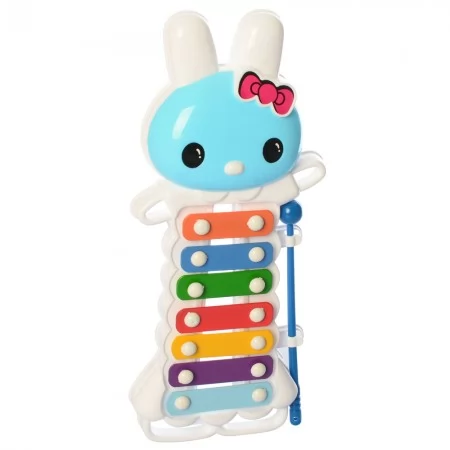 Дитячий ксилофон BabyToys 8860AB, 7 тонів, з паличкою Дитячий ксилофон BabyToys 8860AB, 7 тонів, з паличкою