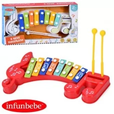 Детский ксилофон BabyToys ML6603 8 тонов с палочками Детский ксилофон BabyToys ML6603 8 тонов с палочками