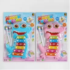 Ксилофон детский BabyToys Динозаврик разноцветный от 1 года Ксилофон детский BabyToys Динозаврик разноцветный от 1 года
