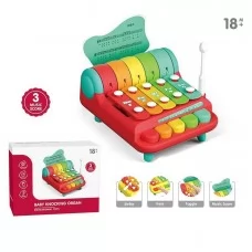 Ксилофон детский BabyToys YL 1022-35 разноцветный пластиковый Ксилофон детский BabyToys YL 1022-35 разноцветный пластиковый